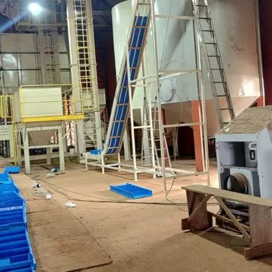 Linha industrial de produção